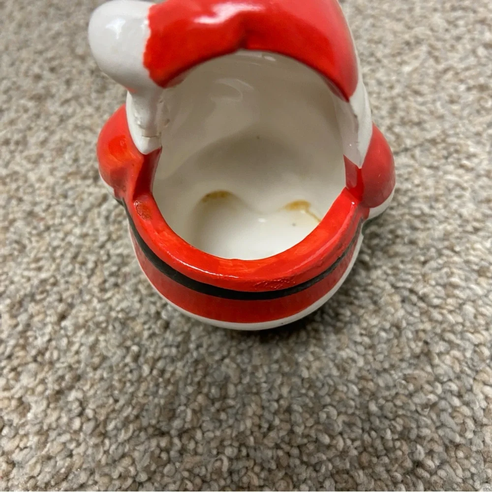 Festive Santa Claus Figurine - Red and White, tea light holder, Christmas Decor‎